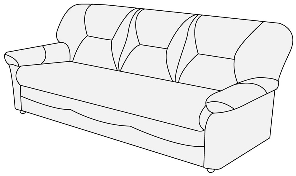 Диван 3-х местный Дельта