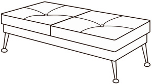 Банкетка Диктатор Хром