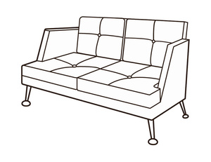 Диван 2-х местный низкий Диктатор Хром