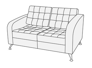 Диван 2-х местный Марс