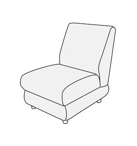 Модуль 1-местный без подлокотников Матрикс