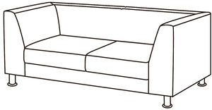 Диван 2-х местный Омега Люкс