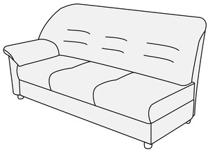 Модуль 3-местный с левым подлокотником Премьер