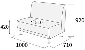Модуль 2-х местный Снейк