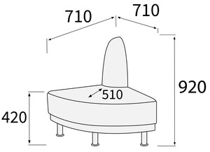 Модуль угловой 270 внешний Снейк