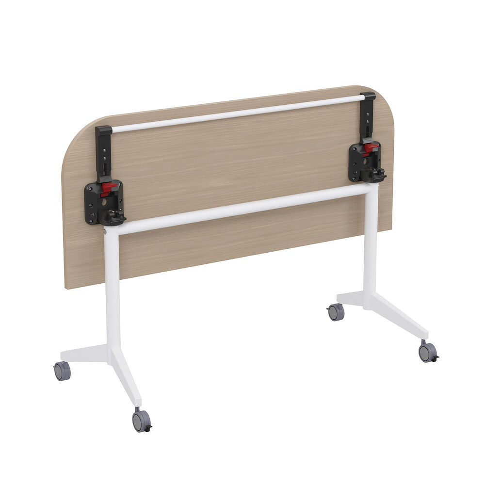 Складной радиусный стол-трансформер с фиксаторами