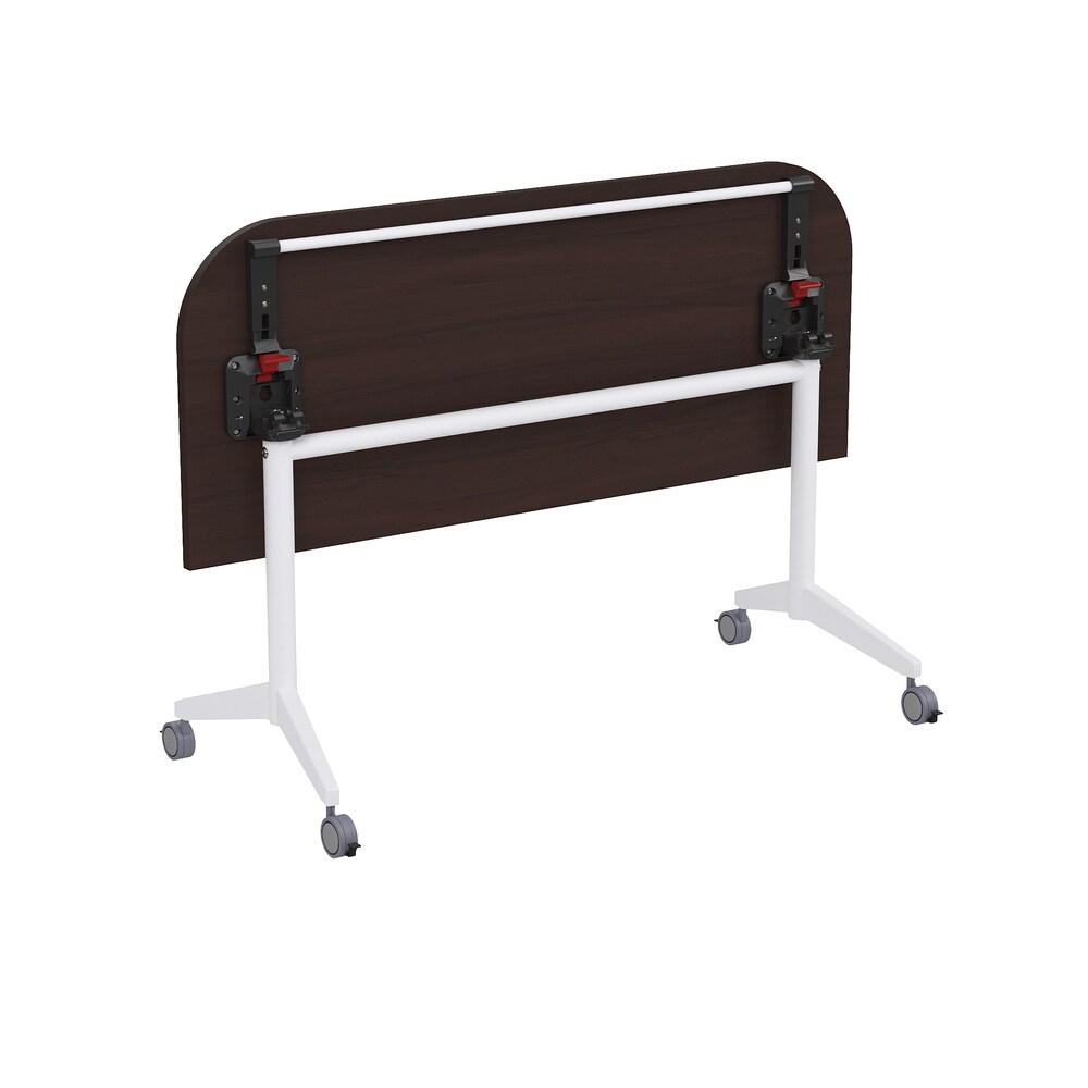 Складной радиусный стол-трансформер с фиксаторами