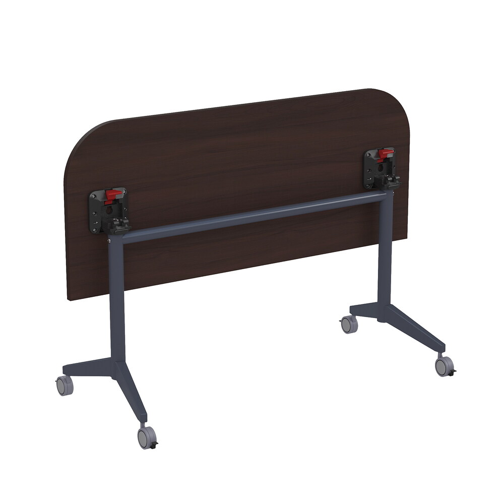 Складной радиусный стол-трансформер Simple с фиксаторами