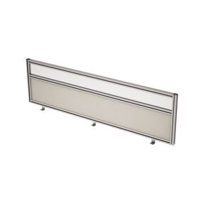 Барьер из ткани и стекла в алюминиевом профиле, фронтальный