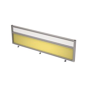 Барьер из ткани и стекла в алюминиевом профиле, фронтальный