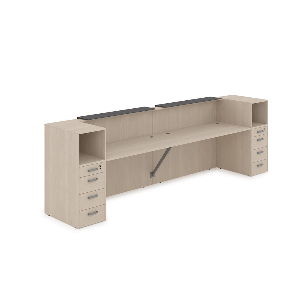 Комплект Ресепшн с фартуком HPL (без подсветки)