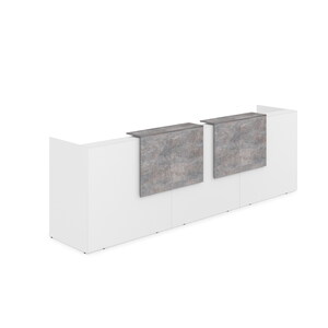 Комплект Ресепшн с фартуком ЛДСП (с подсветкой)