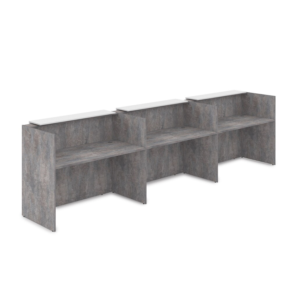 Комплект Ресепшн с фартуком ЛДСП (с подсветкой)