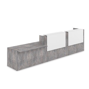 Комплект Ресепшн с фартуком ЛДСП (с подсветкой)