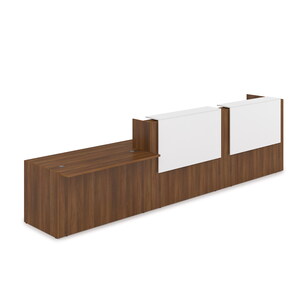 Комплект Ресепшн с фартуком ЛДСП (с подсветкой)