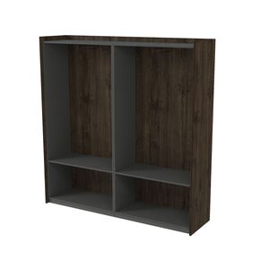 Шкаф высокий для одежды, двусоставный