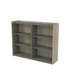 Шкаф средний, со стеклом, двусоставный