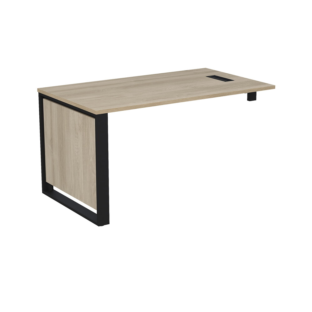 Стол рабочий с лючком, с опорным кронштейном