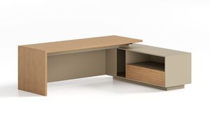 Стол руководителя с длинной тумбой (универсальный)