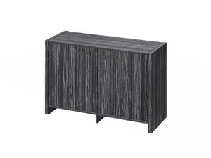 Тумба двухсекционная (Фурнитура черная)