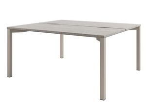 Стол-тандем на металлокаркасе на 2 рабочих места