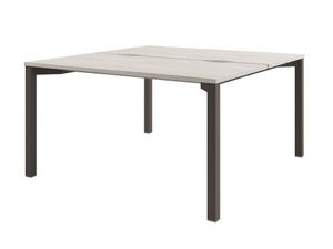 Стол-тандем на металлокаркасе на 2 рабочих места