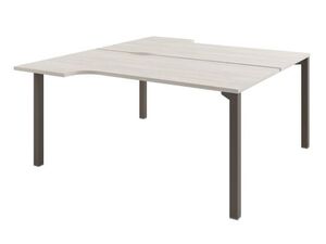 Стол-тандем эргономичный на металлокаркасе на 2 рабочих места