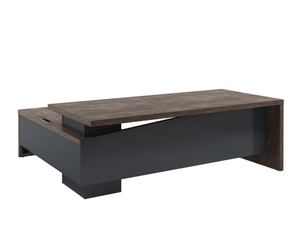 Стол руководителя с опорной тумбой (правый)