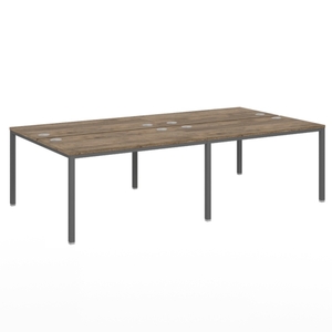 Бенч-система на 4 рабочих места на металлокаркасе "LITE"