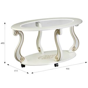 Стол журнальный на колесах