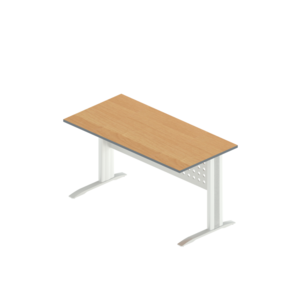 Стол прямой на металлокаркасе