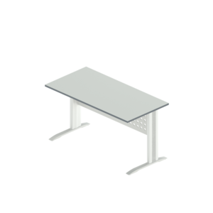 Стол прямой на металлокаркасе