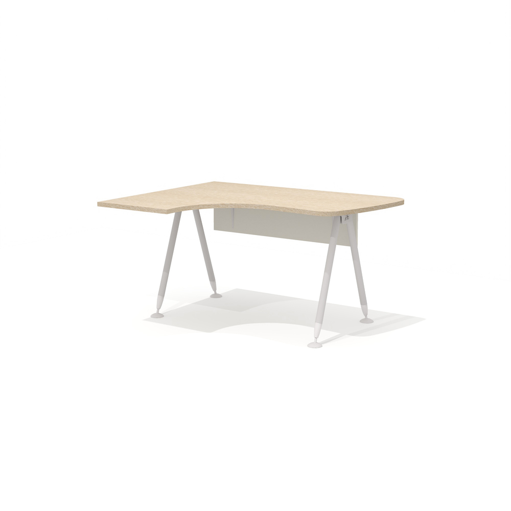 Эргономичный стол на металлокаркасе левый