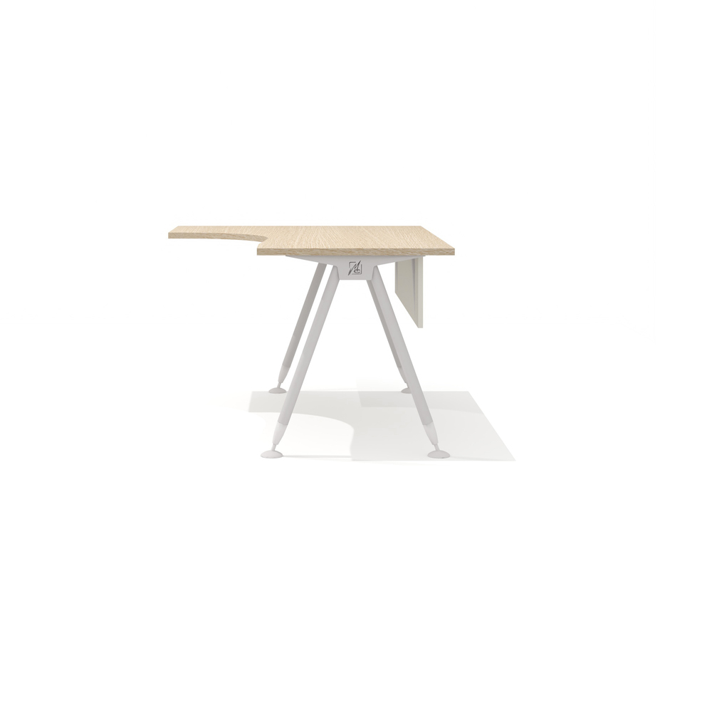 Эргономичный стол на металлокаркасе левый