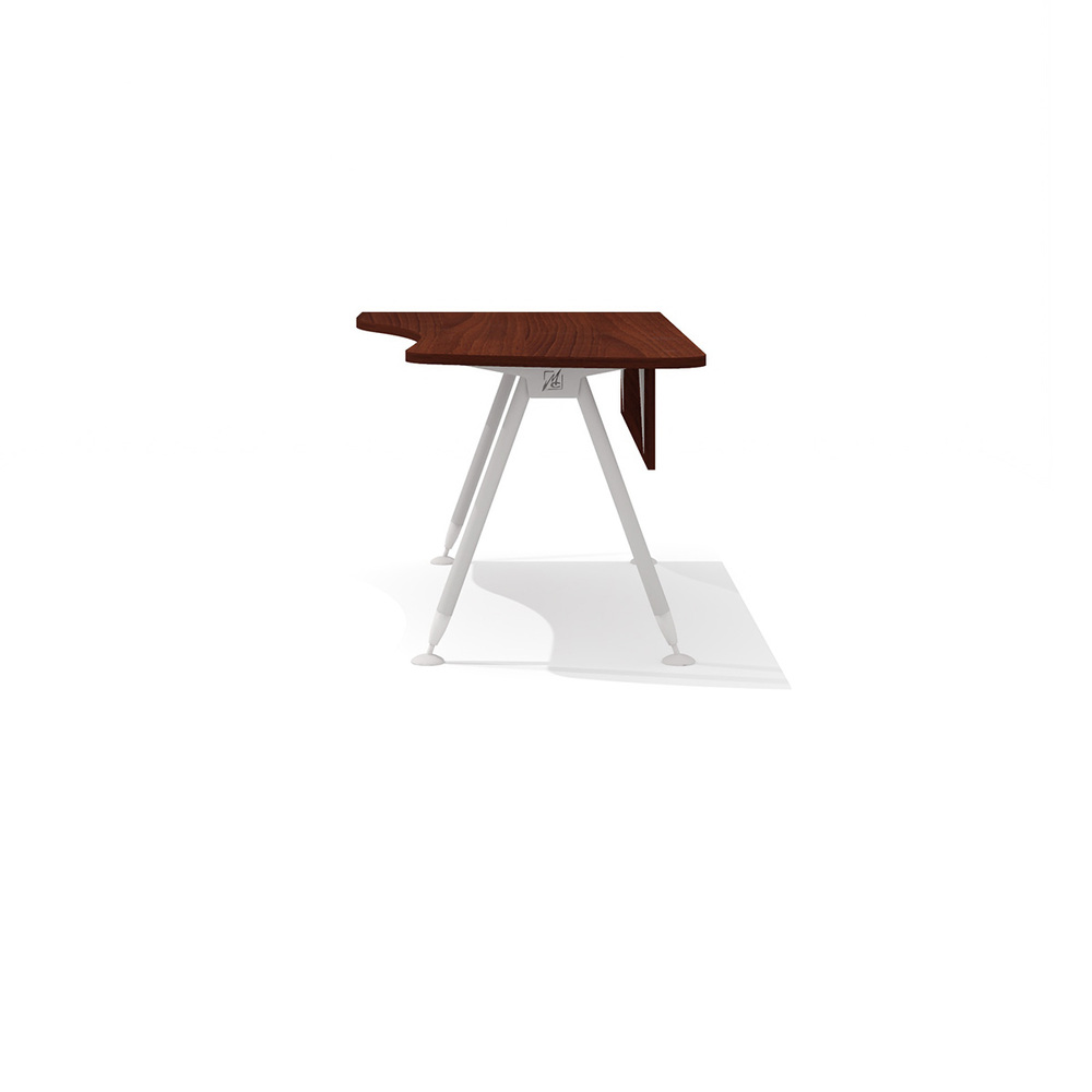 Эргономичный стол на металлокаркасе левый