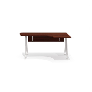 Эргономичный стол на металлокаркасе правый