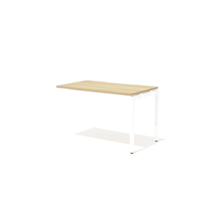 Стол промежуточный с вырезом на металлокаркасе