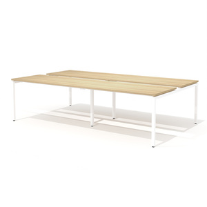 Двойной стол для переговоров на металлокаркасе