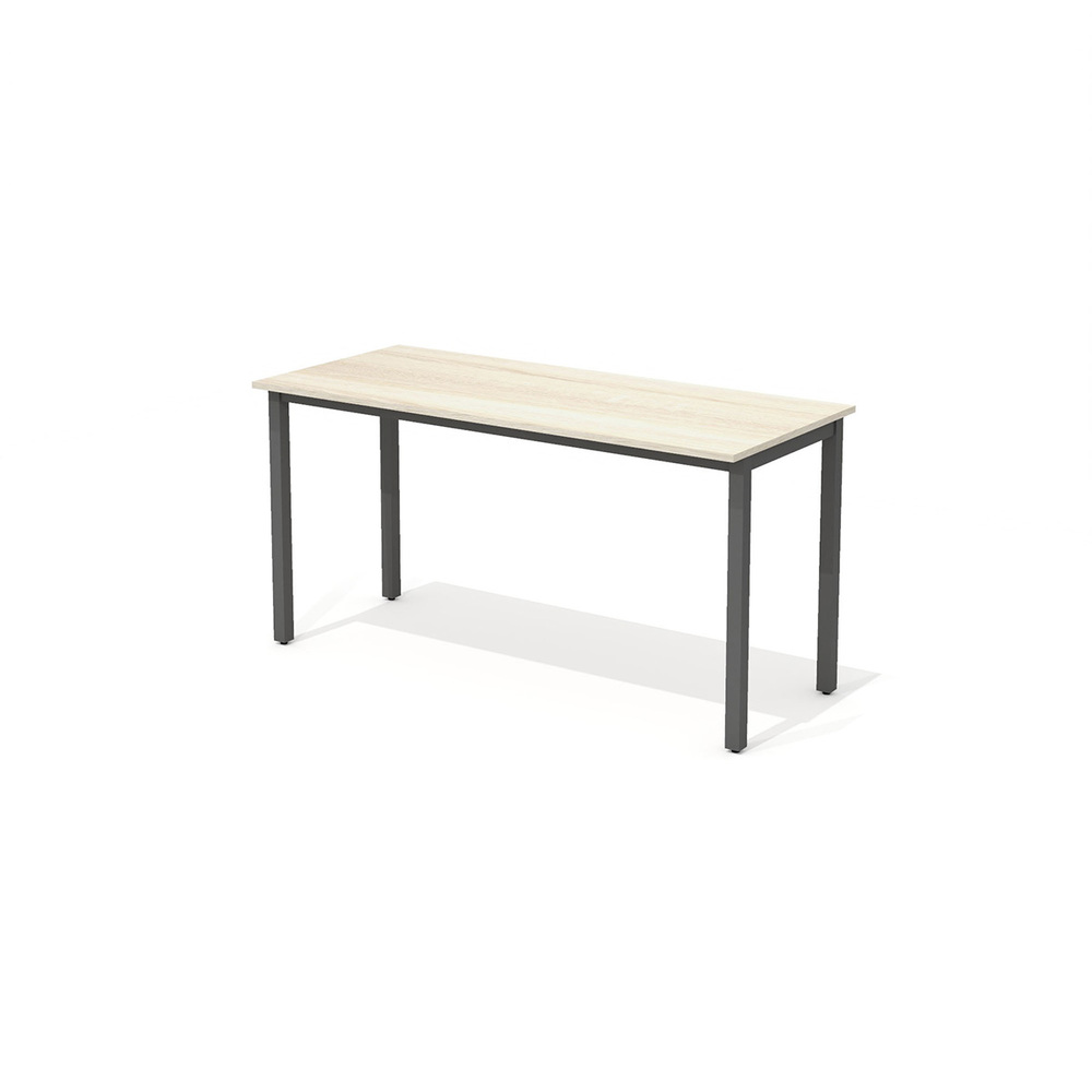 Прямой стол на металлокаркасе