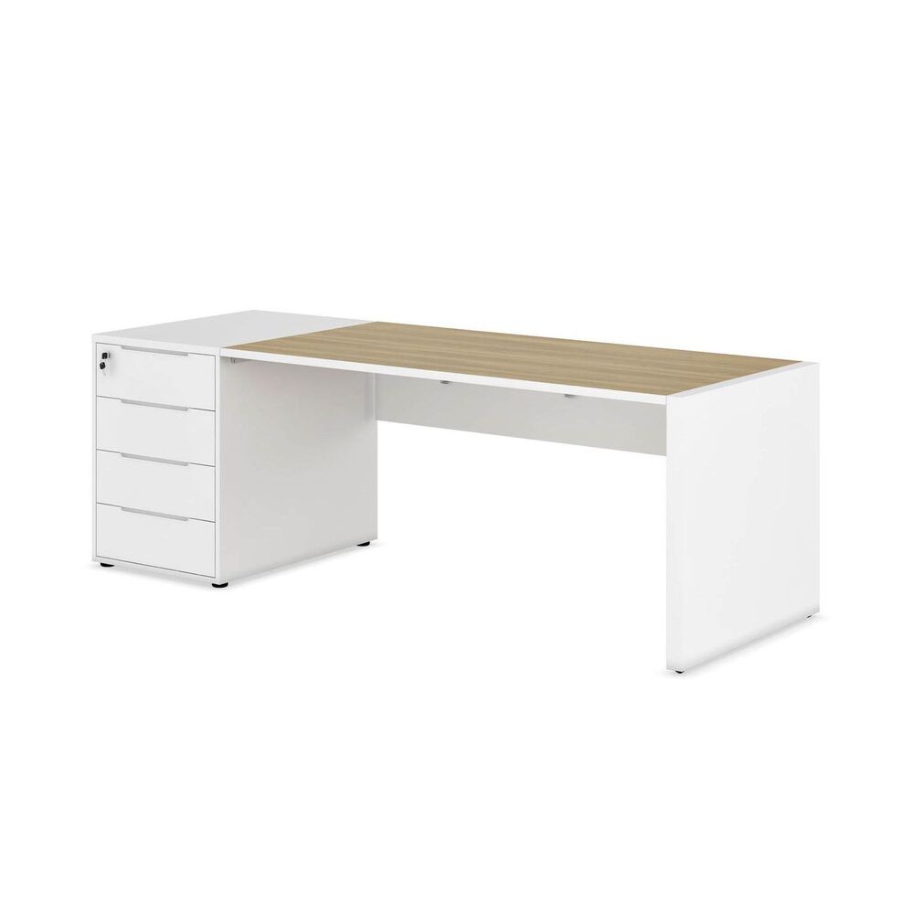 Стол с тумбой приставной 2200х800 левый