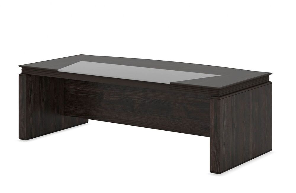 Стол закруглённый (столешница под кожаную вставку)