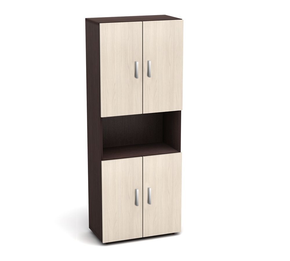 Шкаф высокий одна открытая полка