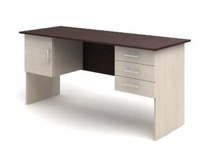 Стол 2-тумбовый (3 ящика+дверка)