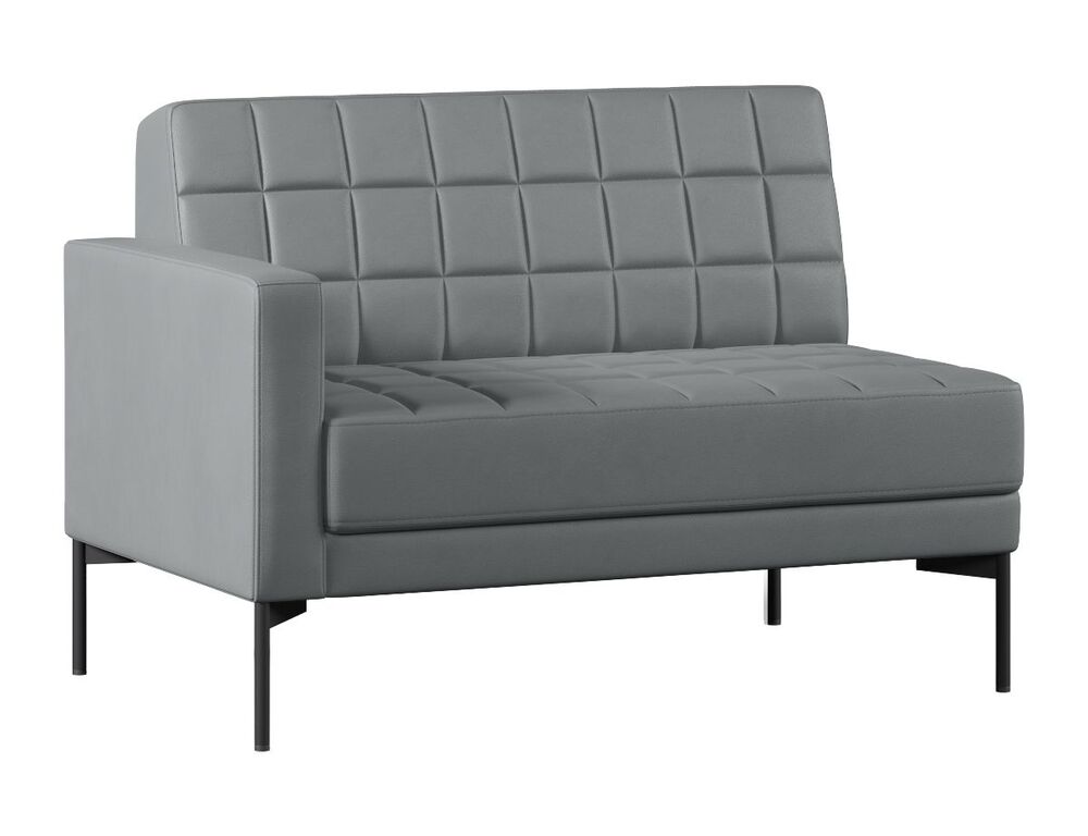 Секция с подлокотником двухместный правый