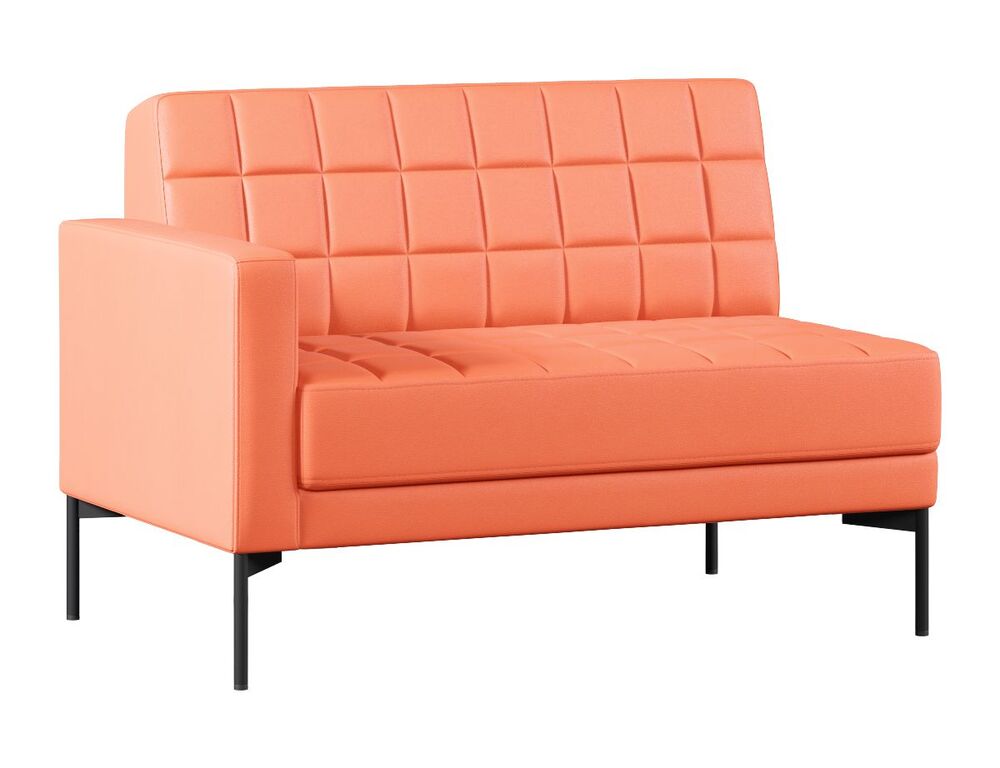 Секция с подлокотником двухместный правый