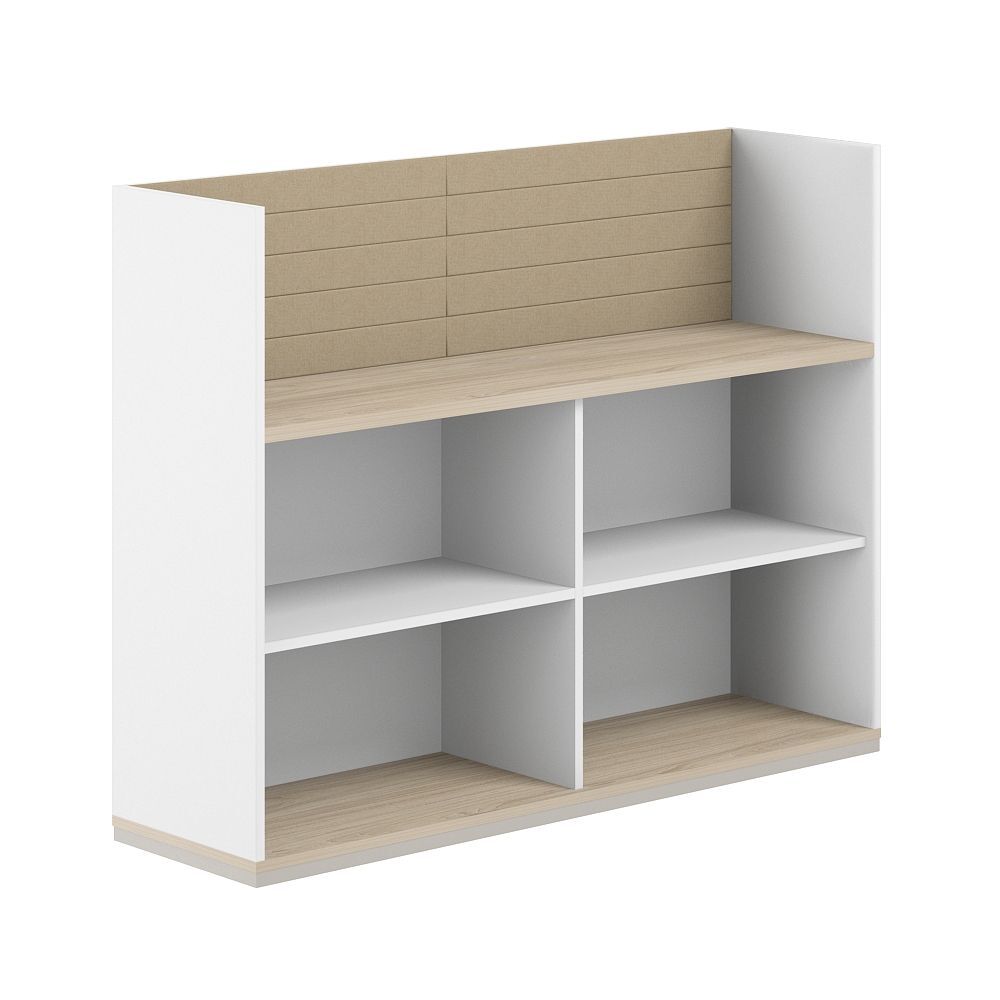 Стеллаж-комбо 1-стор. 1238, с экраном тканевым высоким