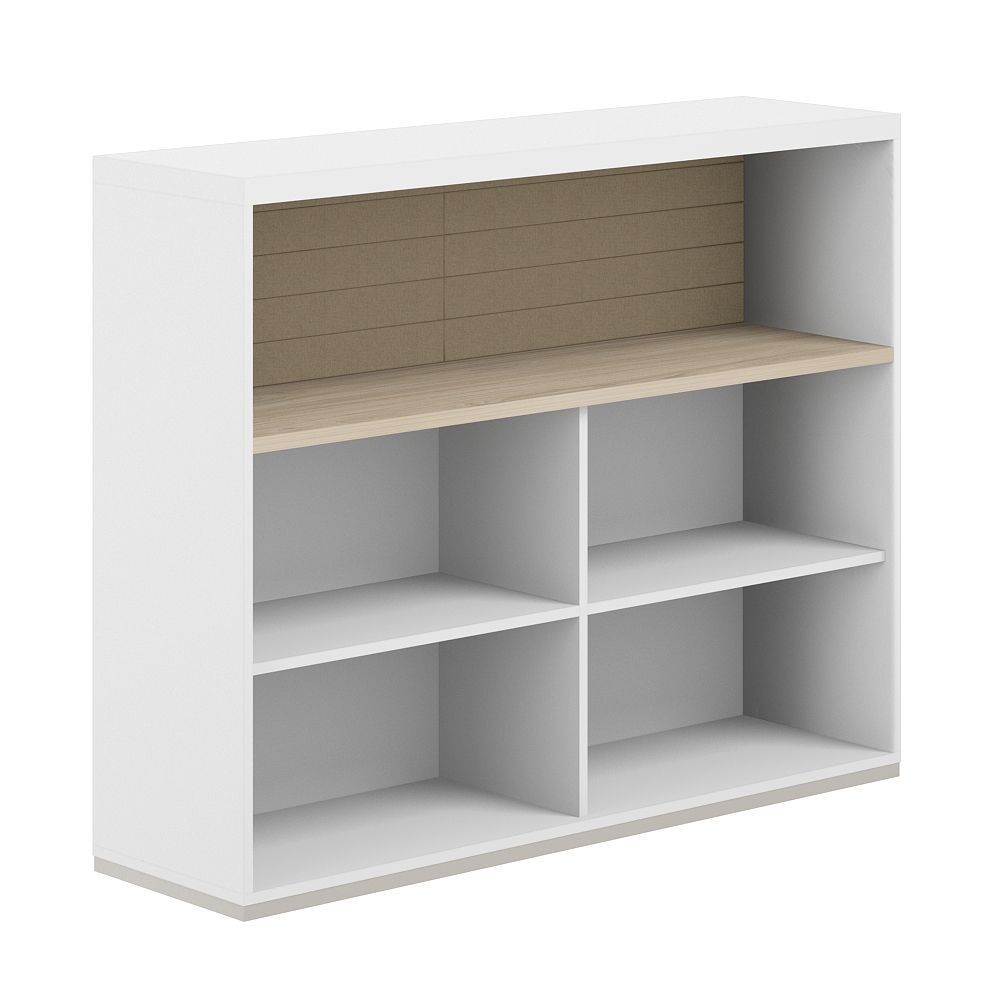 Стеллаж-комбо 1-стор. 1438 с топом, с экраном тканевым высоким