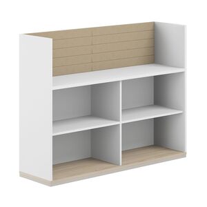 Стеллаж-комбо 1-стор. 1438, с экраном тканевым высоким