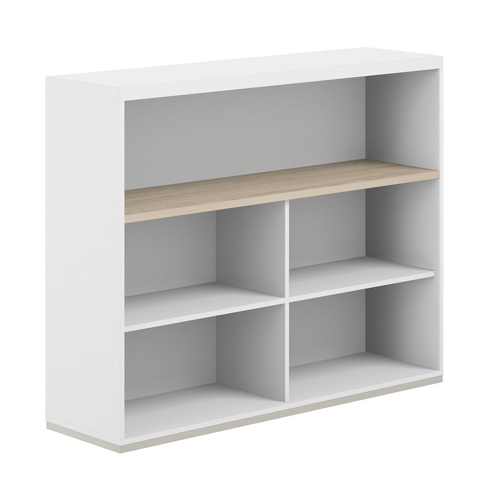 Стеллаж-комбо 1-стор. 1638 с топом, с экраном ЛДСП