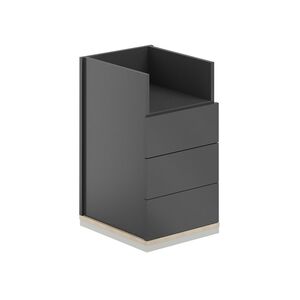 Тумба приставная 3 ящ. ЛДСП+ниша, без топа